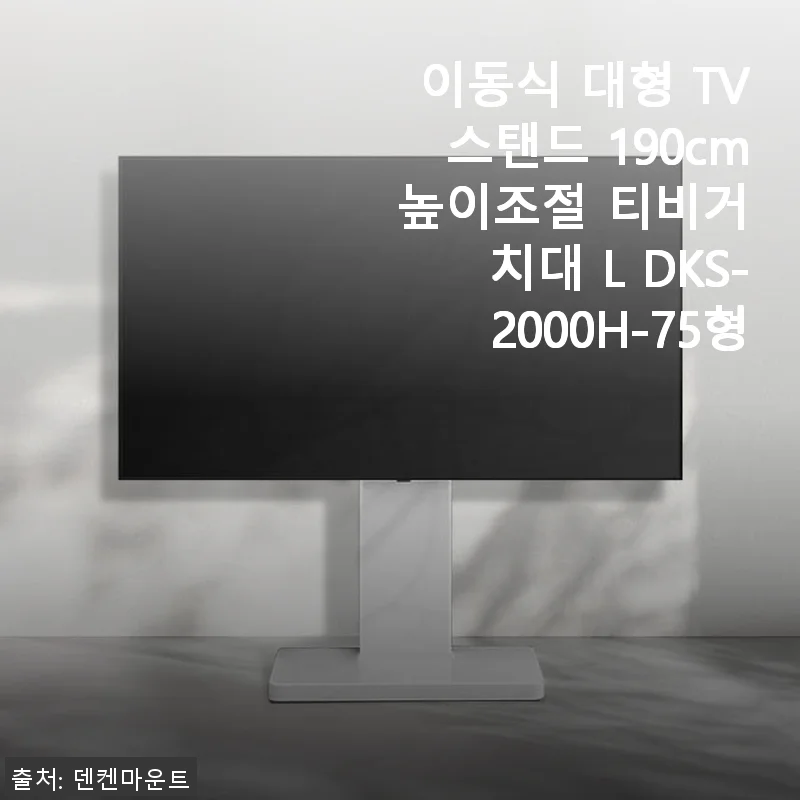이동식 대형 TV스탠드 L DKS-2000H-75형 사용후기 및 제품 소개