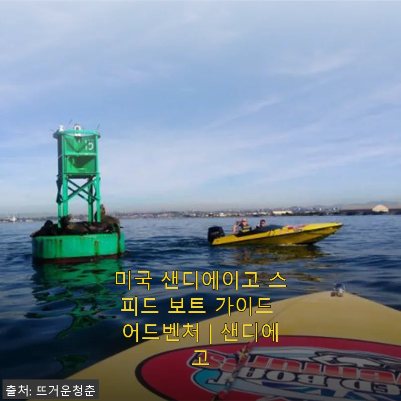 샌디에이고 스피드 보트 가이드 어드벤처 사용 후기 및 제품 소개