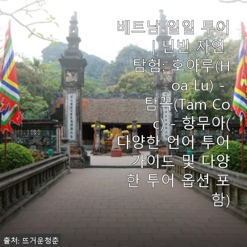 베트남 닌빈 자연 탐험 투어 사용후기: 호아루, 탐꼭, 항무아를 한 번에 경험하다