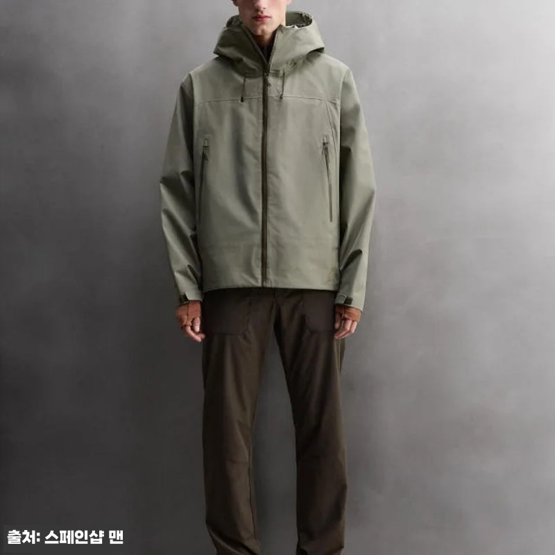 자라 테크니컬 방수 아웃도어 후드 집 관련 이미지 1