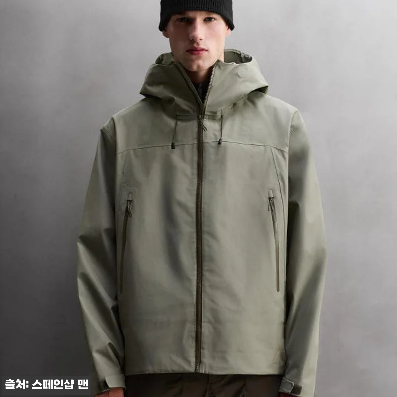 자라 테크니컬 방수 아웃도어 후드 집 관련 이미지 2