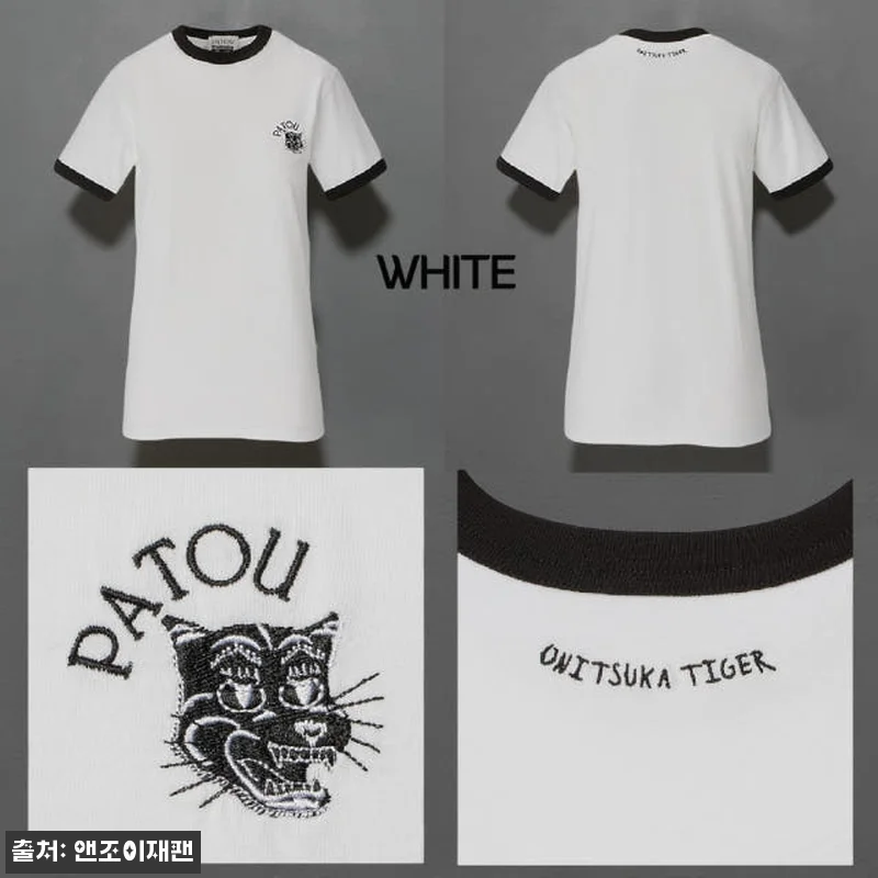 오니츠카타이거 링거 자수 반팔 티셔츠 관련 이미지 2