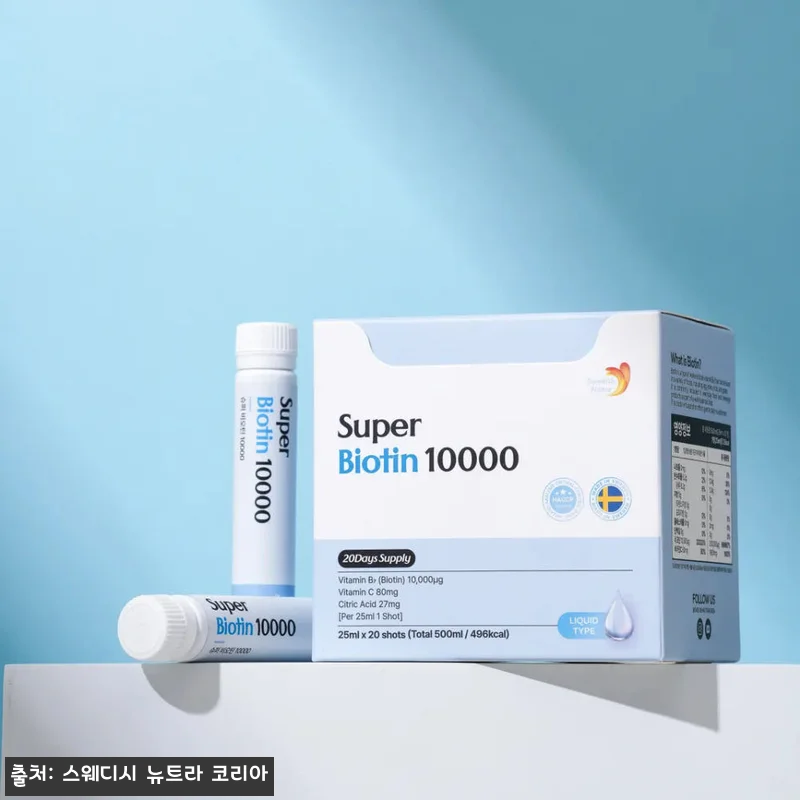 스웨디시뉴트라 마시는 비오틴 슈퍼비오틴 10000mcg 20포 사용후기 8 스웨디시뉴트라 마시는 비오틴 슈퍼비오 관련 이미지 3