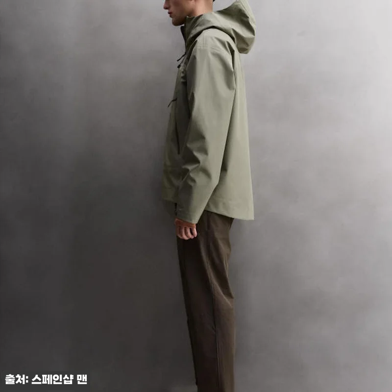 자라 테크니컬 방수 아웃도어 후드 집 관련 이미지 4