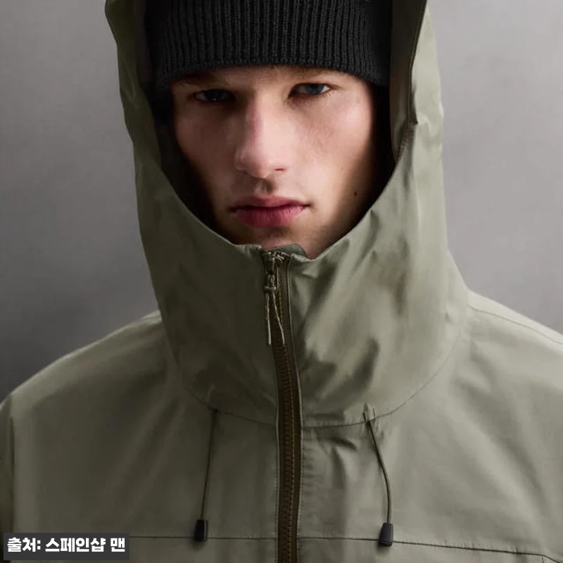 자라 테크니컬 방수 아웃도어 후드 집 관련 이미지 5