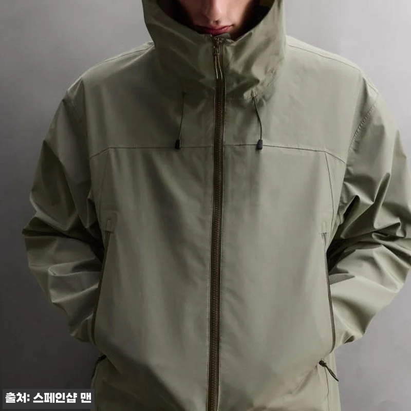 자라 테크니컬 방수 아웃도어 후드 집 관련 이미지 7