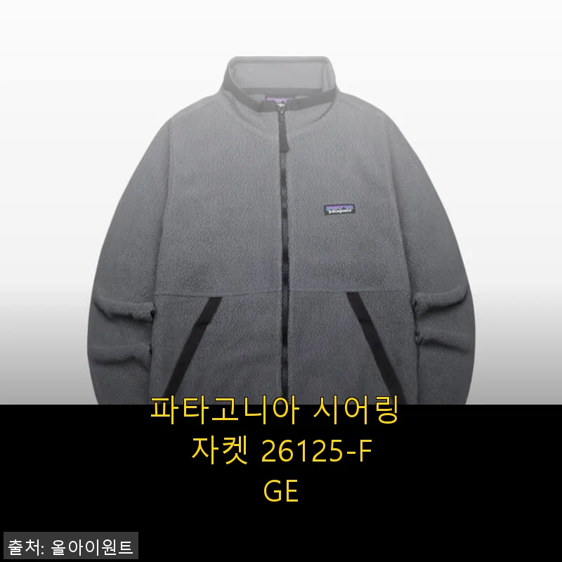 파타고니아 시어링 자켓 26125-FGE 사용후기와 구매 경험 공유
