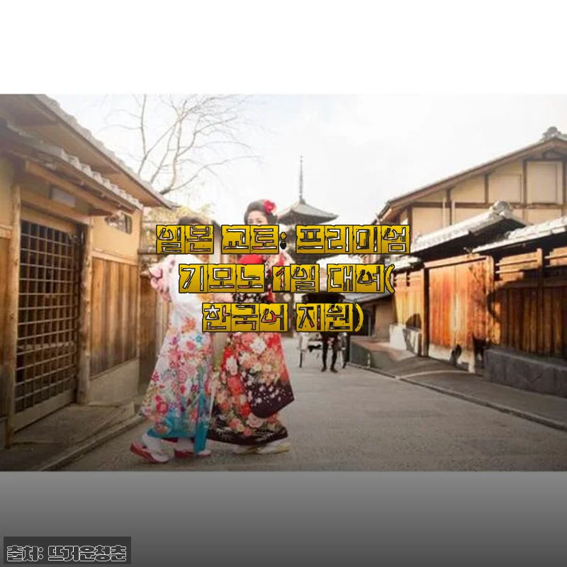 일본 교토 프리미엄 기모노 1일 대여 후기 및 제품 소개