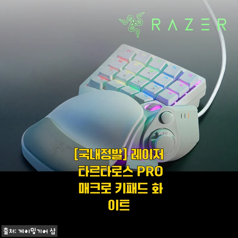 레이저 타르타로스 PRO 매크로 키패드 화이트 사용후기