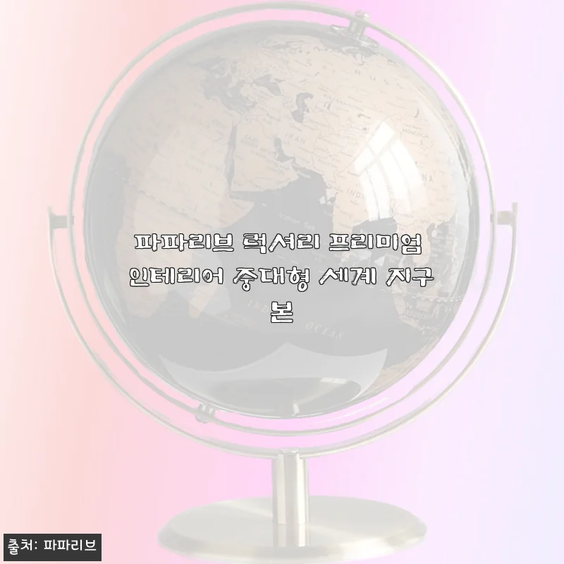 파파리브 럭셔리 프리미엄 인테리어 중대형 세계 지구본 사용후기