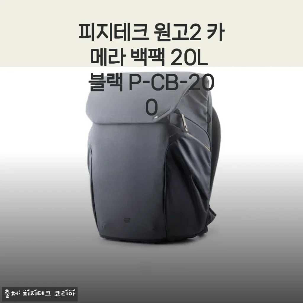 피지테크 원고2 카메라 백팩 20L 블랙 P-CB-200 사용후기