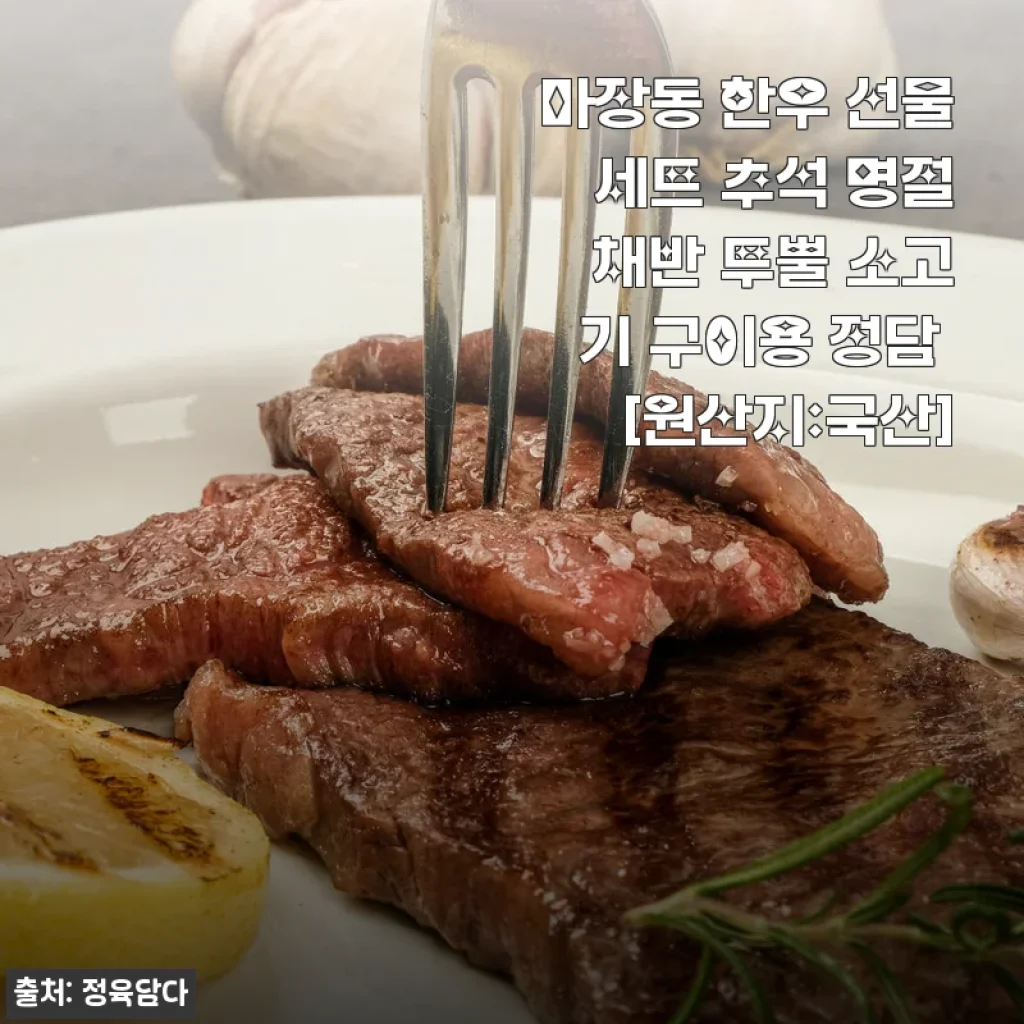 마장동 한우 선물 세트 정담, 직접 사용해 본 후기와 추천