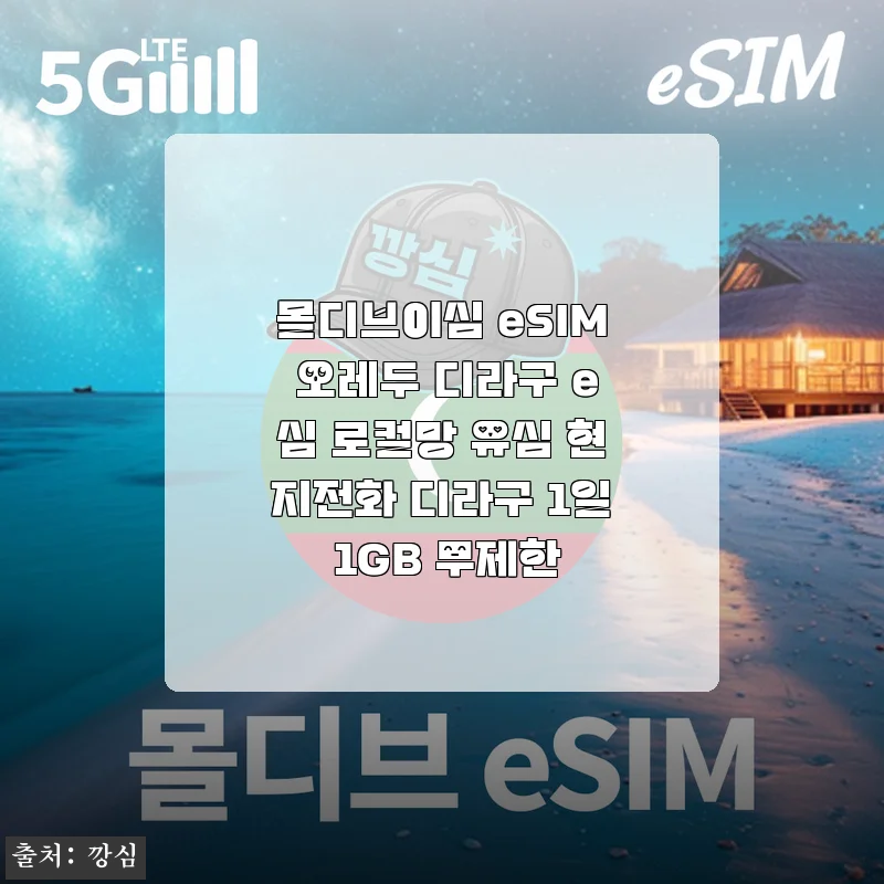 몰디브이심 eSIM 오레두 디라구 e심 로컬망 사용후기 - 현지 전화와 데이터 무제한으로 편리한 여행 동반자