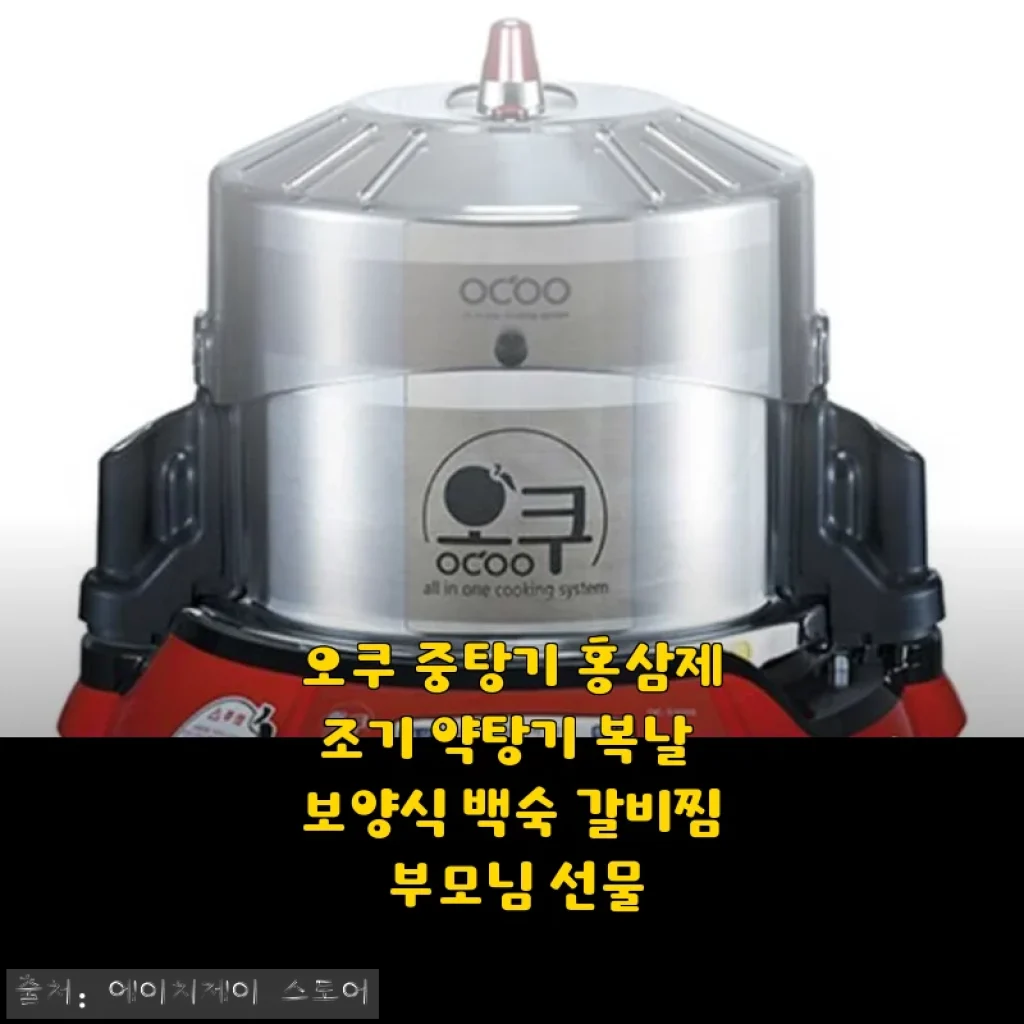오쿠 중탕기 홍삼제조기 사용후기: 집에서 즐기는 건강 보양식