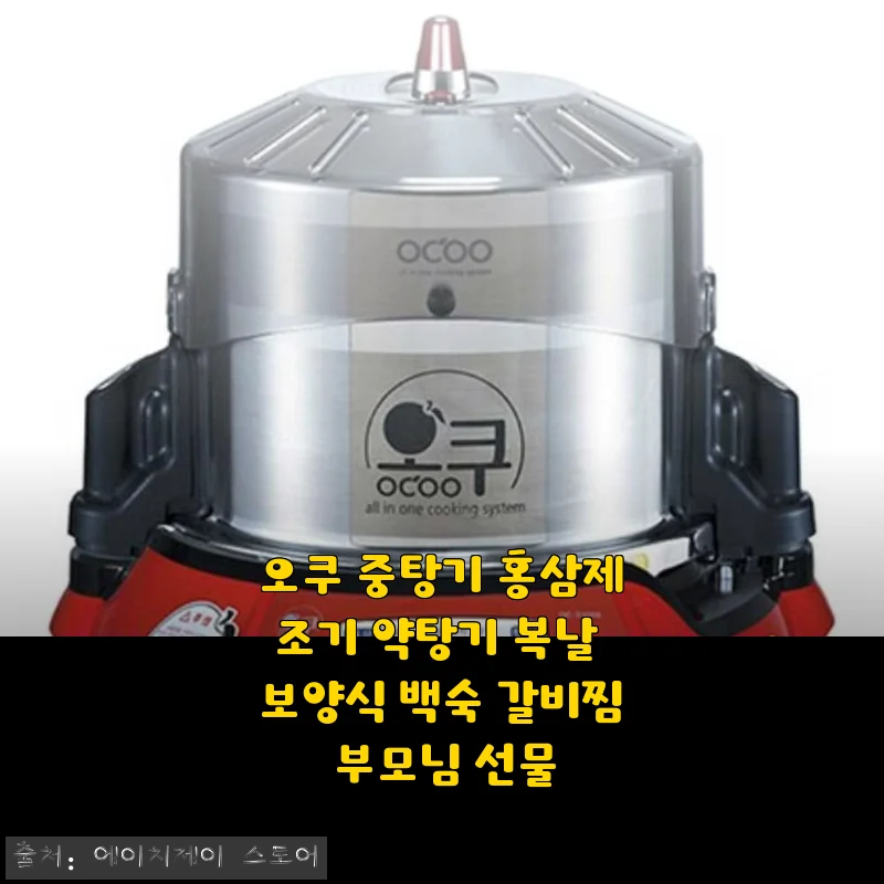 오쿠 중탕기 홍삼제조기 사용후기: 집에서 즐기는 건강 보양식