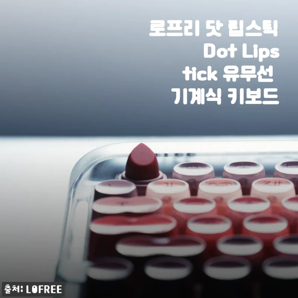 로프리 닷 립스틱 유무선 기계식 키보드 사용 후기