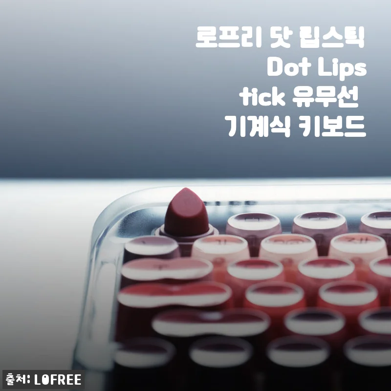 로프리 닷 립스틱 유무선 기계식 키보드 사용 후기