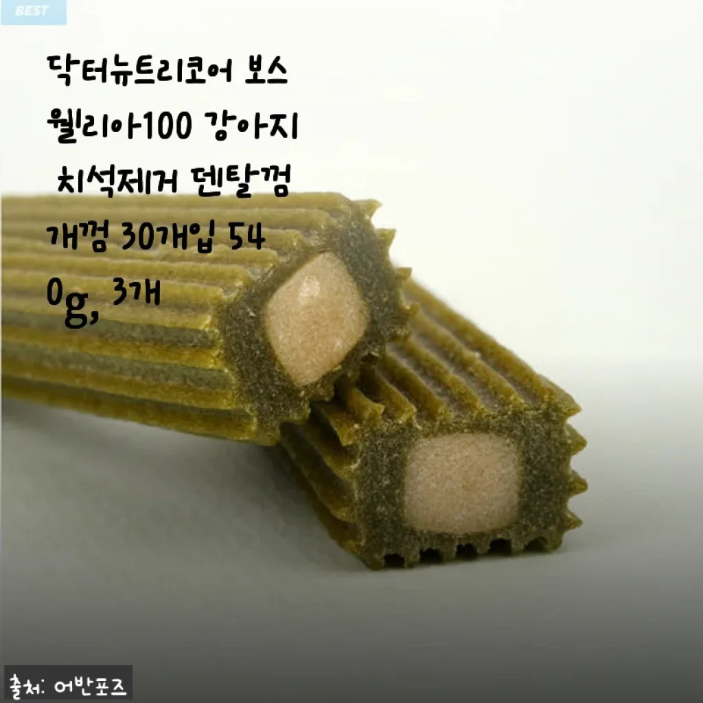 닥터뉴트리코어 보스웰리아100 강아지 치석제거 덴탈껌 30개입 540g 사용후기