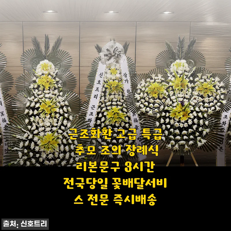 근조화환 고급 특급 추모 조의 장례식 리본문구 3시간 전국당일 꽃배달서비스 사용후기
