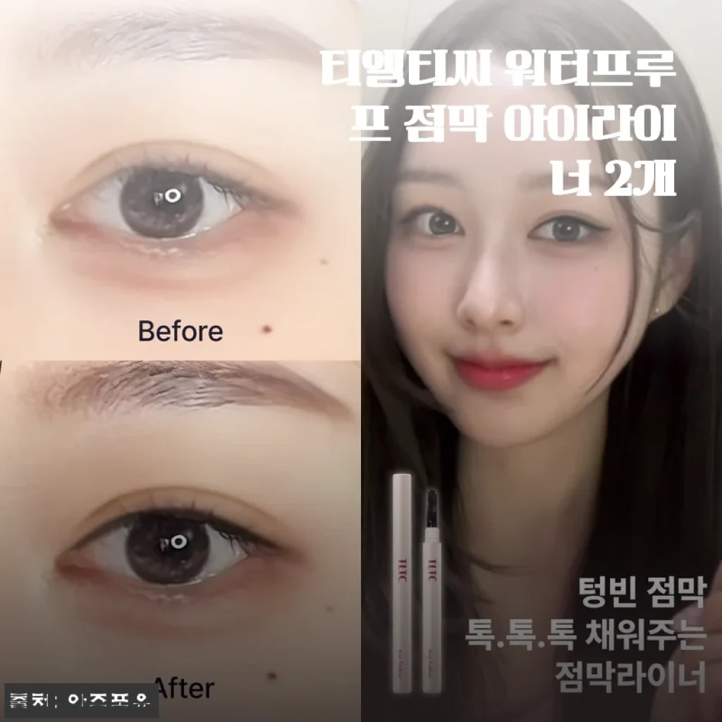 티엘티씨 워터프루프 점막 아이라이너 2개 세트 사용 후기
