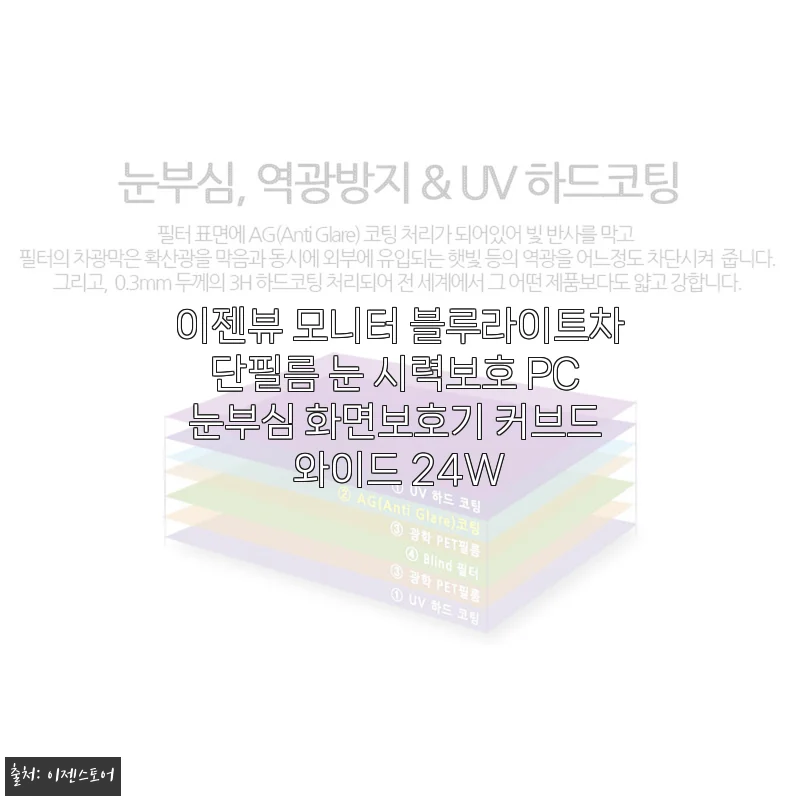 이젠뷰 모니터 블루라이트차단필름 사용후기: 눈 건강 지키는 스마트한 선택