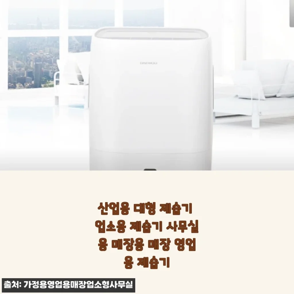 산업용 대형 제습기 사용후기: 사무실과 매장에 딱 맞는 영업용 제습기