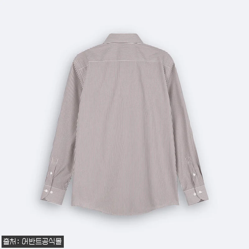 어반트 와이드 카라 브라운 스트라이프 관련 이미지 2