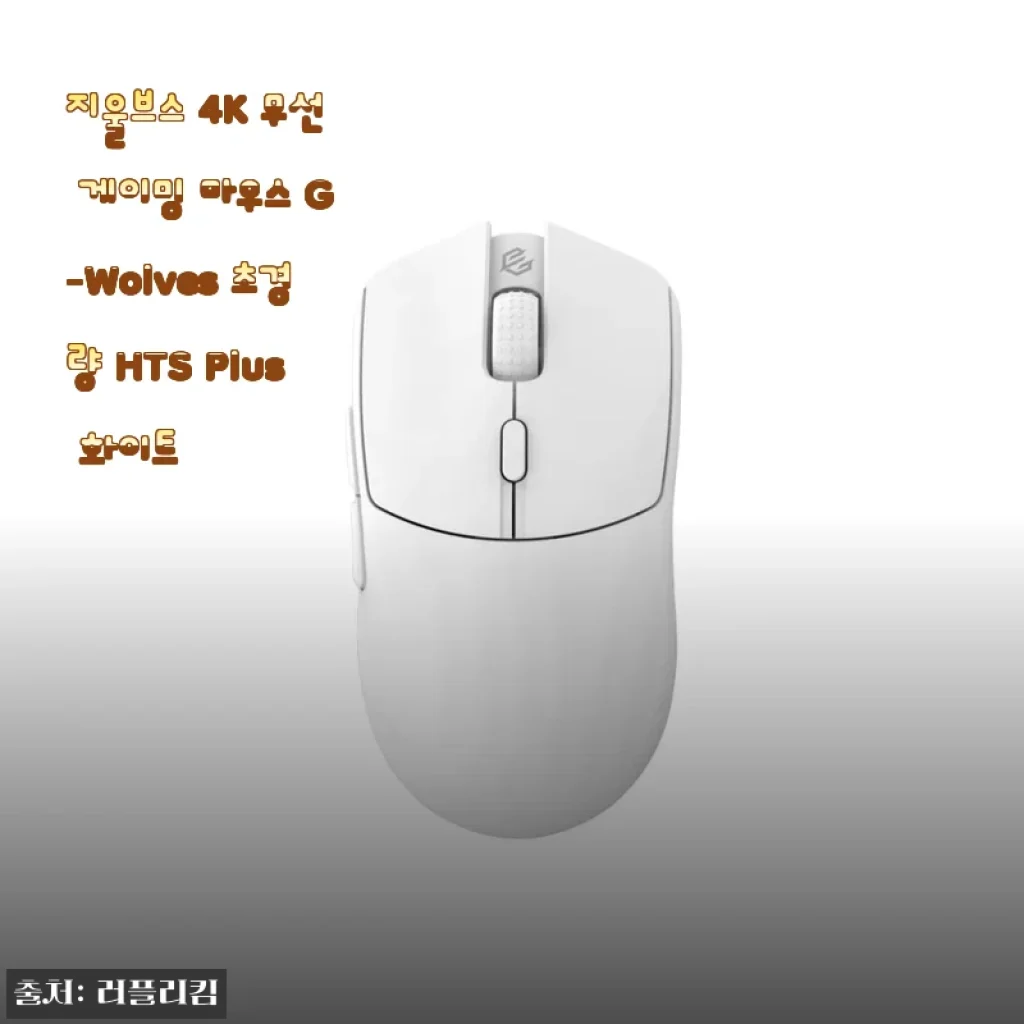 지울브스 4K 무선 게이밍 마우스 G-Wolves HTS Plus 화이트, 게임 고수 언니의 일상이 바뀐 사용기