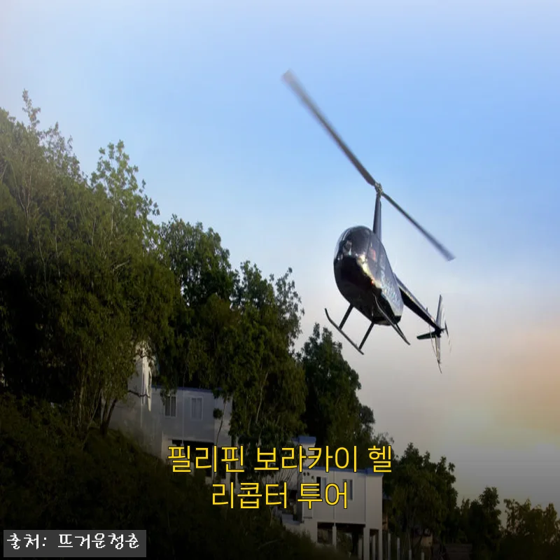 보라카이 헬리콥터 투어 실제 후기, 17만 원대 가격과 할인받는 방법까지