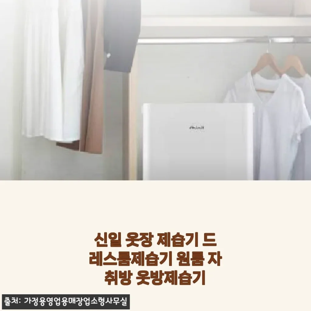 장마철 드레스룸 곰팡이 걱정 끝! 신일 옷장 제습기 직접 써보니 옷방 관리가 달라졌어요