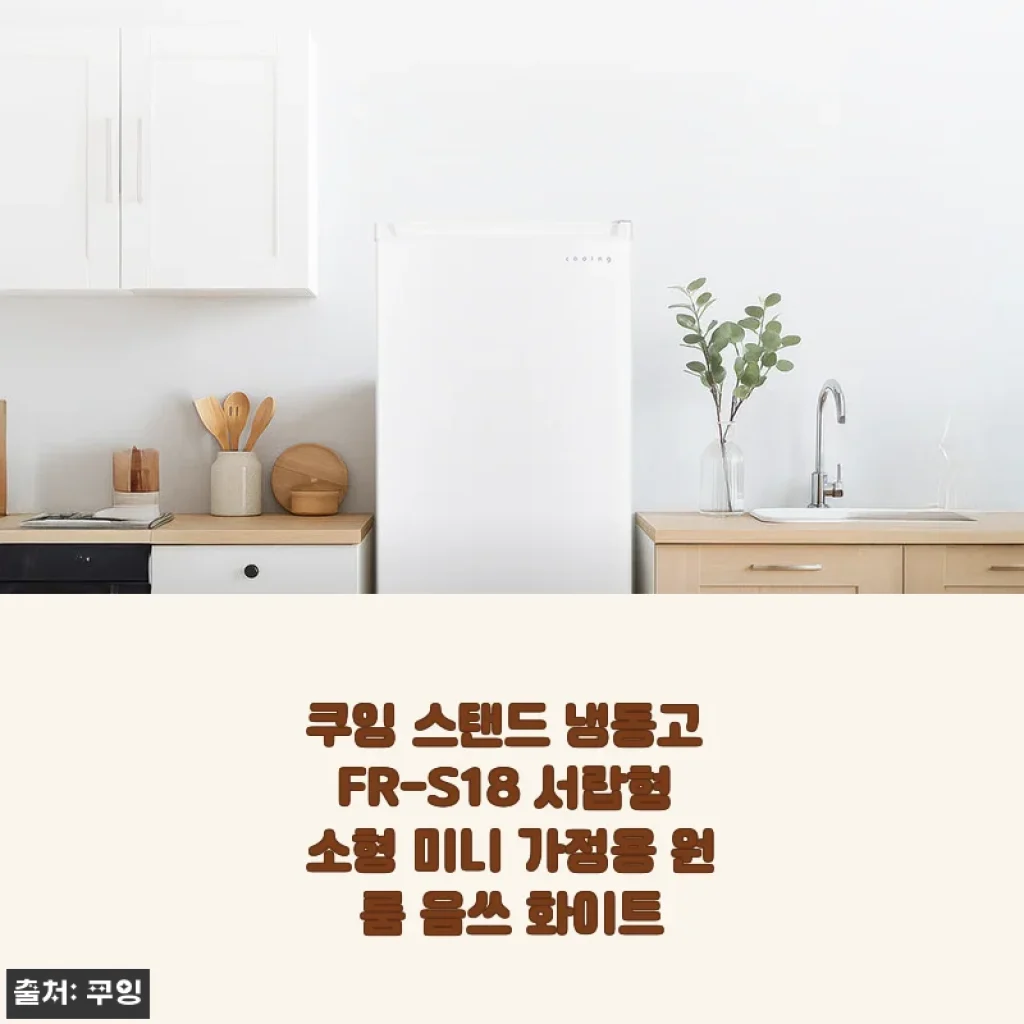원룸 냉동고 고민 끝! 쿠잉 스탠드 냉동고 FR-S18 서랍형 사용기