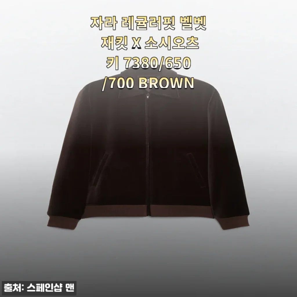 가을엔 역시 벨벳! 자라 레귤러핏 벨벳 재킷 브라운, 직접 입어보니 클래식 그 자체네요