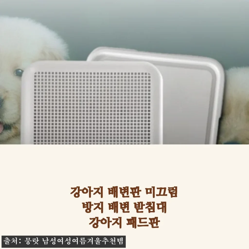 강아지 배변판 미끄럼 방지 배변 받침대 강아지 패드판