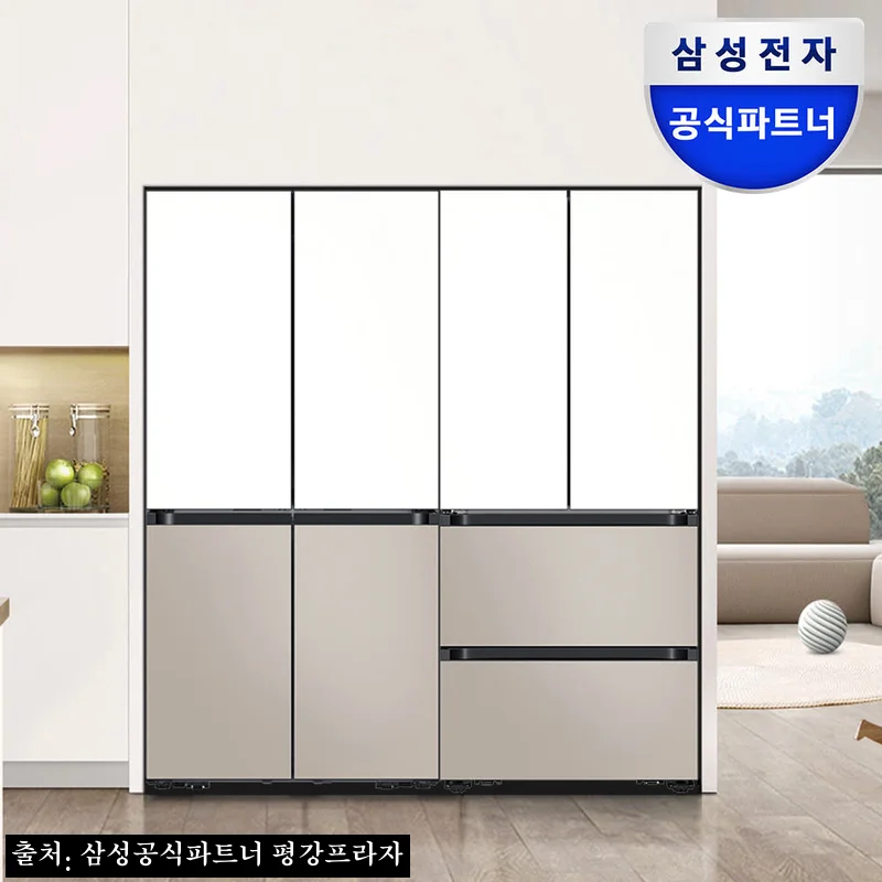 삼성 비스포크 AI 냉장고 김치냉장고 키친핏 Max 화이트 베이지, 22% 할인 구매 전 체크 후기