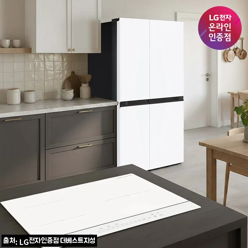 LG 디오스 AI 오브제컬렉션 냉장고+인덕션 S836MQQ012·BEI3QKHLOE, 22% 할인으로 살펴본 주방가전 세트