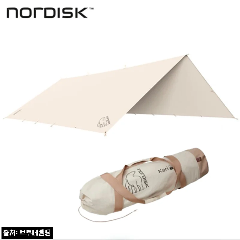 노르디스크 카리 41 타프, 캐리백·폴대 포함 구성이라 더 눈길 가는 캠핑 타프 체크 후기