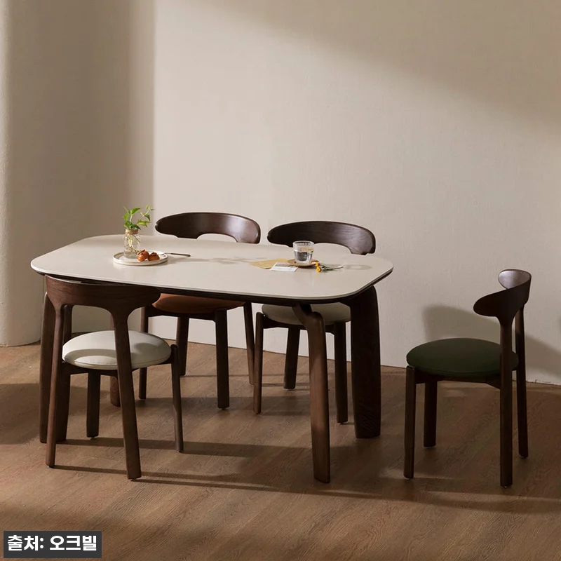 오크빌 넛츠 4인용 원목 포세린 세라 관련 이미지 1