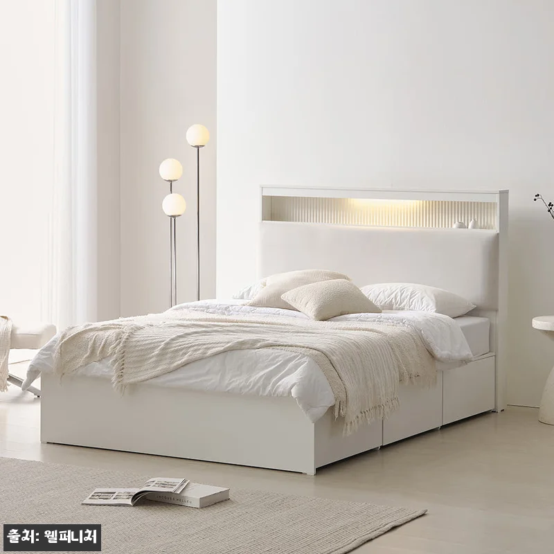 루카 LED 서랍형 수납 침대 프레임 관련 이미지 1