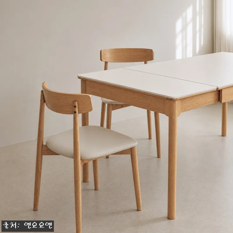 NOON 우디 원목 세라믹 확장형 식 관련 이미지 2