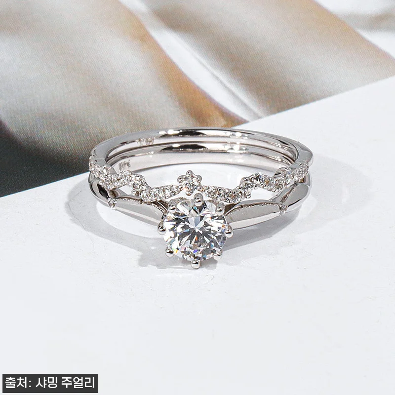 7부 다이아 반지 제시카 웨딩 밴드 관련 이미지 4