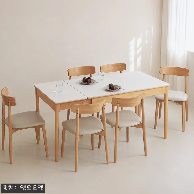 NOON 우디 원목 세라믹 확장형 식 관련 이미지 5