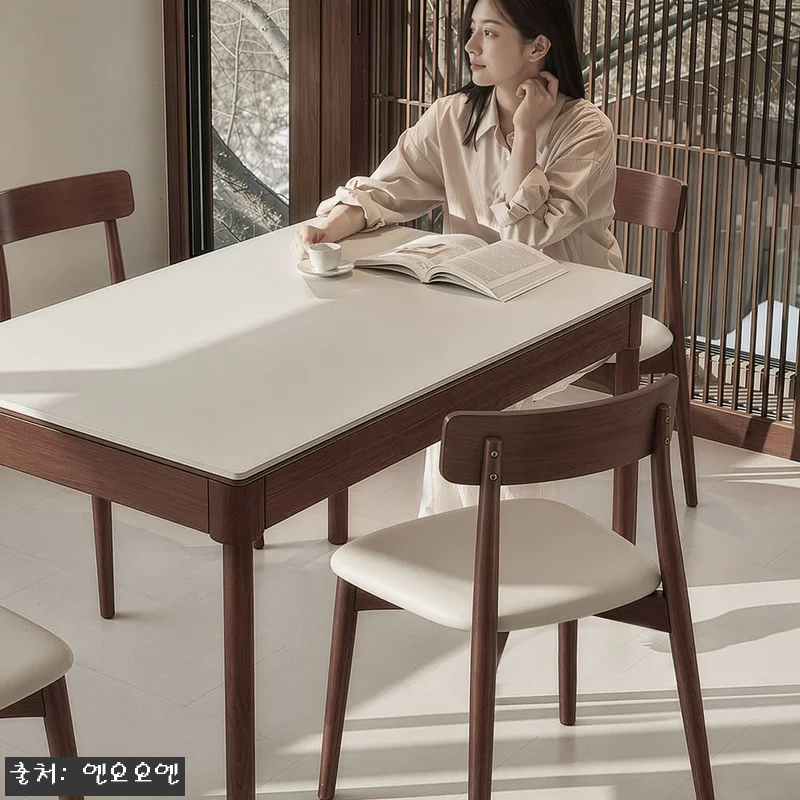 NOON 우디 원목 세라믹 확장형 식 관련 이미지 7