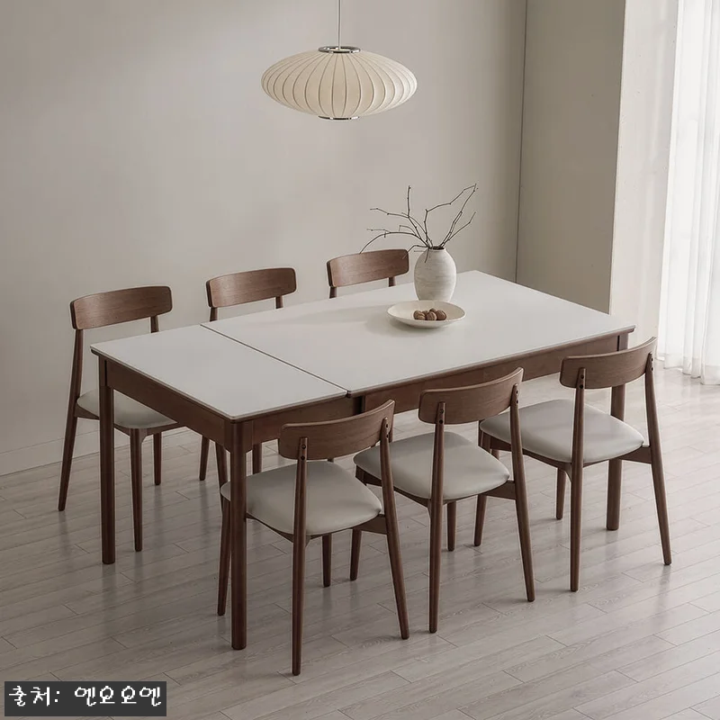 NOON 우디 원목 세라믹 확장형 식 관련 이미지 9