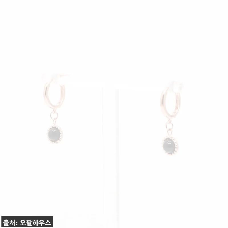 14k 오닉스 원터치 귀걸이 OPPE0130, 단정한 포인트 주얼리로 눈여겨볼 아이템