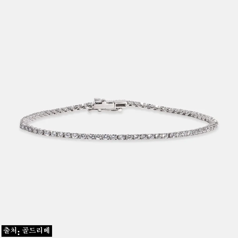 골드리베 1.8mm 랩다이아몬드 테니스팔찌 신형 14k 18k, 여리한 데일리 포인트로 눈여겨본 이유