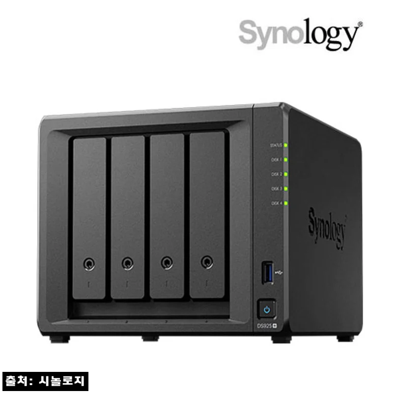 시놀로지 나스 DS925+ NAS 4BAY, 초기 설정 지원까지 챙긴 정품 구매 체크 후기