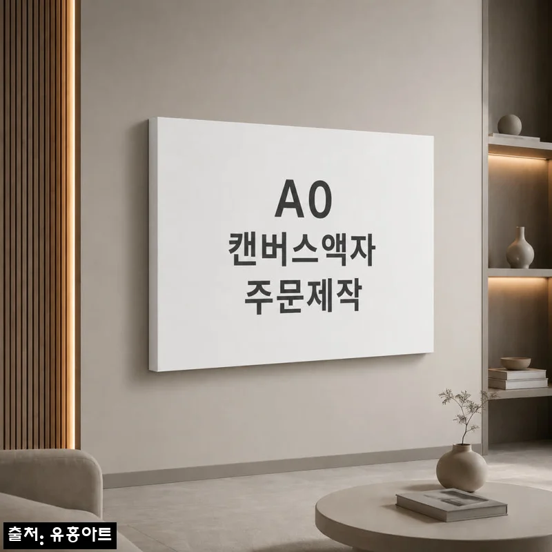 유홍아트 A0 캔버스액자 주문제작, 큰 사진을 공간 포인트로 남기기 좋은 이슈템