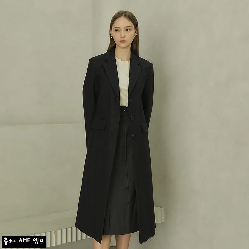 HAILEY Single tailored coat (Alfred Brown)_charcoal, 60만원대 구매 전 꼭 확인한 포인트