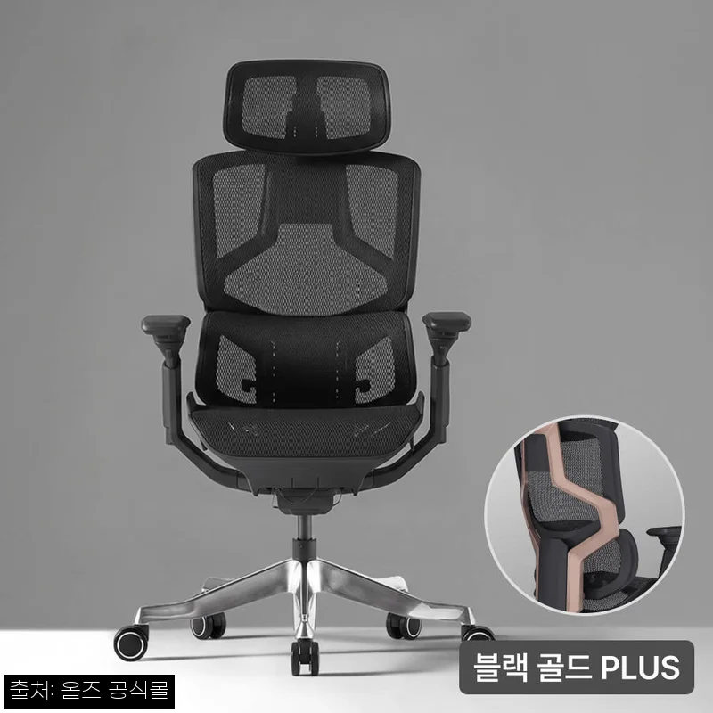 올즈 알티오 PRO 풀메쉬 바이오싱크 블랙 골드 PLUS, 50만원대 사무용 의자 구매 전 체크 후기