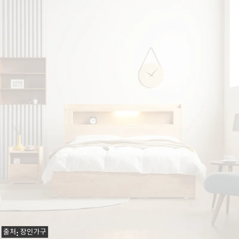 장인가구 케트렌 원목 LED헤드 수납 침대 Q +포켓20T, 수납 전 체크할 점까지 짚은 구매 포인트